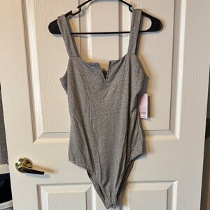 Silver Sparkle Bodysuit